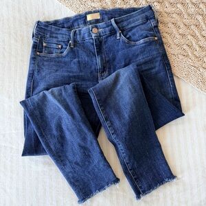 MOTHER Looker Ankle Fray Girl Crush